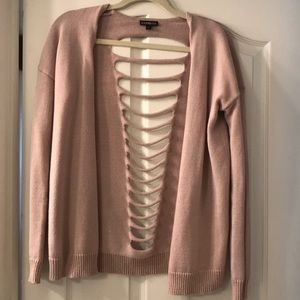 Express ribbed back cardigan